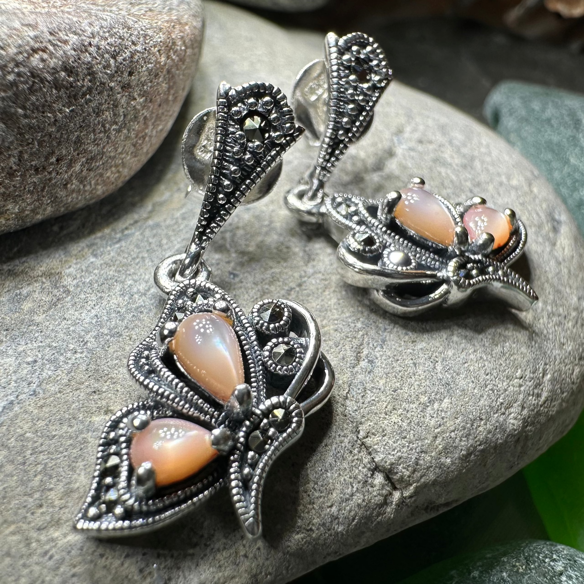 Summer Elegance Butterfly Earrings — view 2