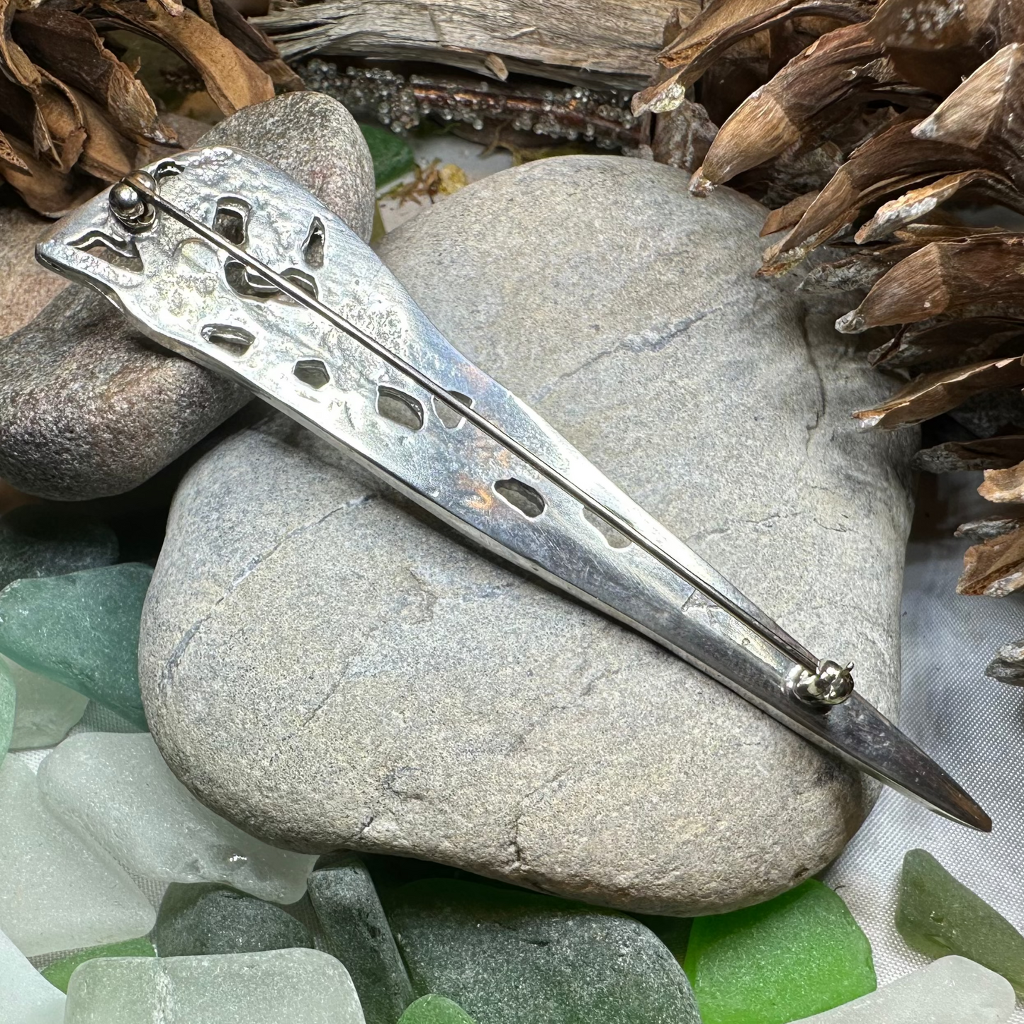 Scottish Celtic Dragon Kilt Pin - Handmade in Scotland — view 5