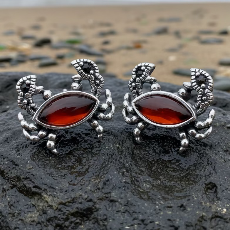 Carrie Crab Stud Earrings