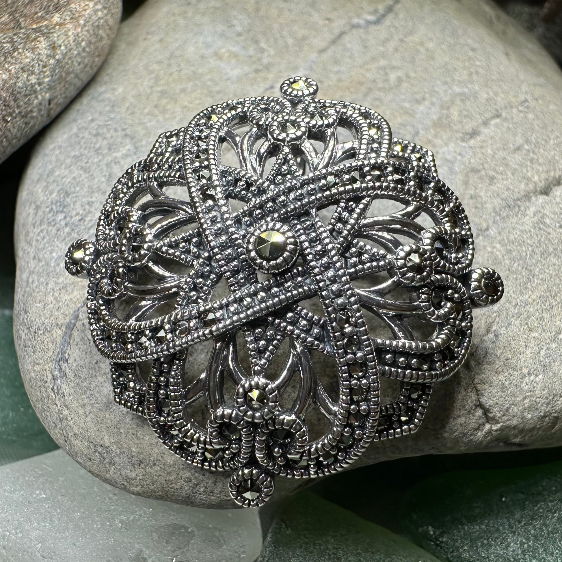 Kinsale Celtic Knot Brooch in sterling silver