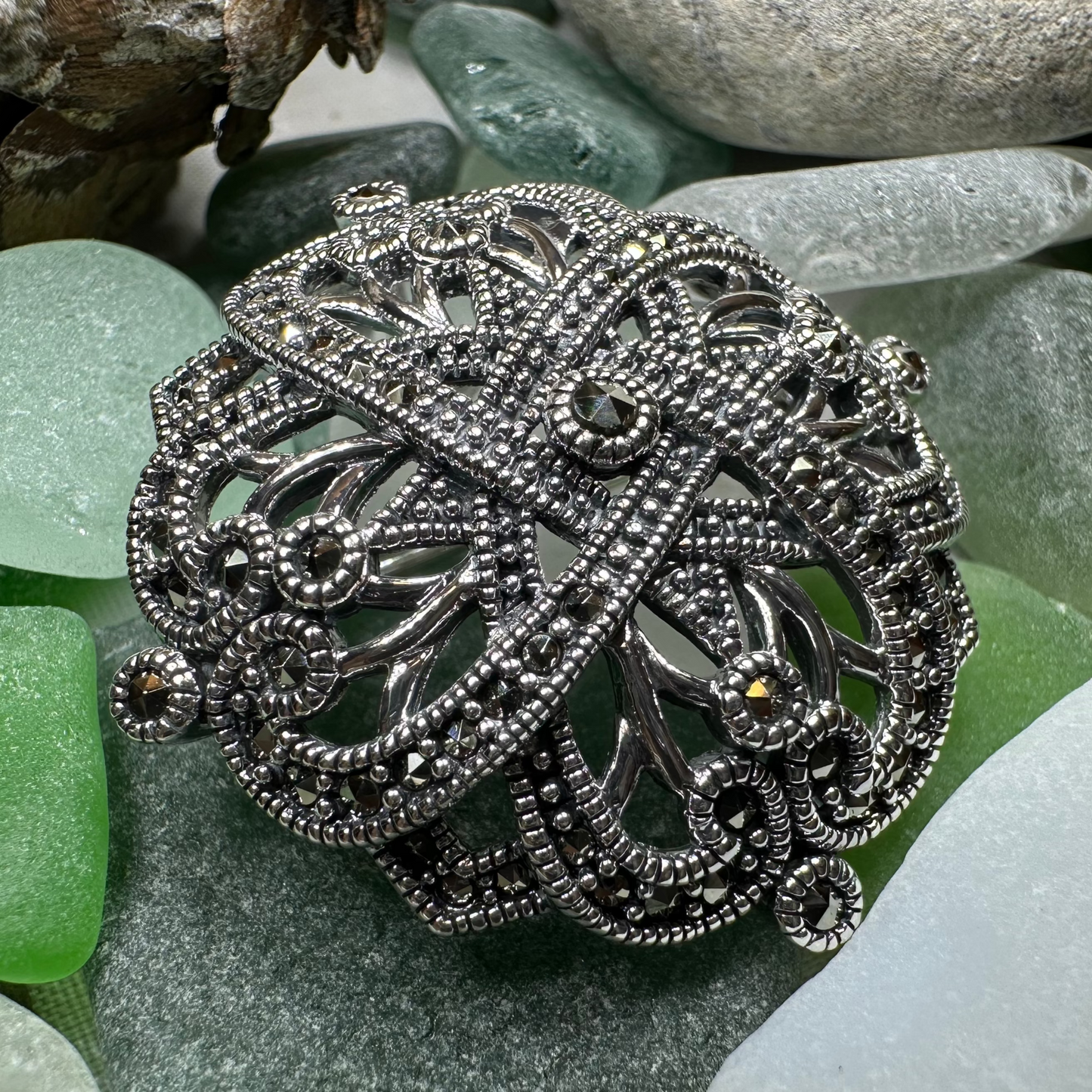 Kinsale Celtic Knot Brooch — view 3
