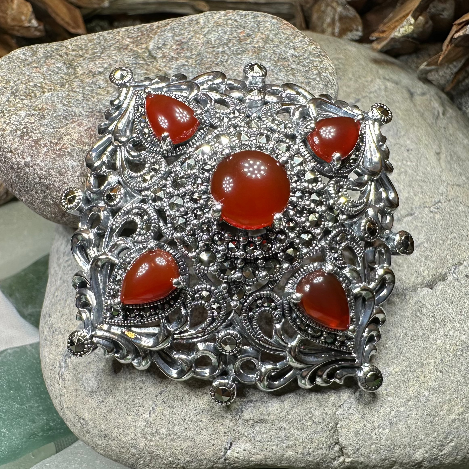 Sunset Celtic Knot Brooch — view 9
