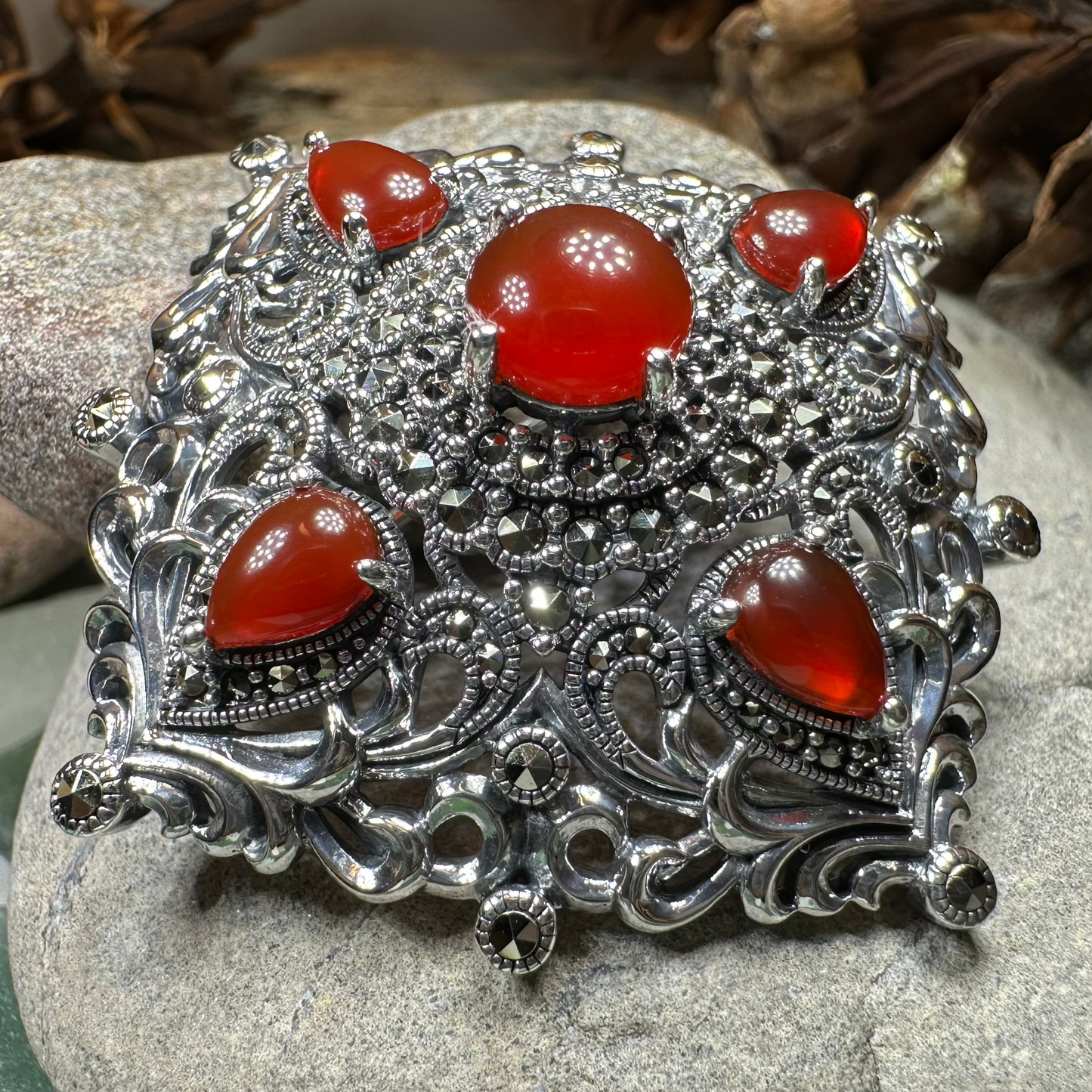 Sunset Celtic Knot Brooch — view 8