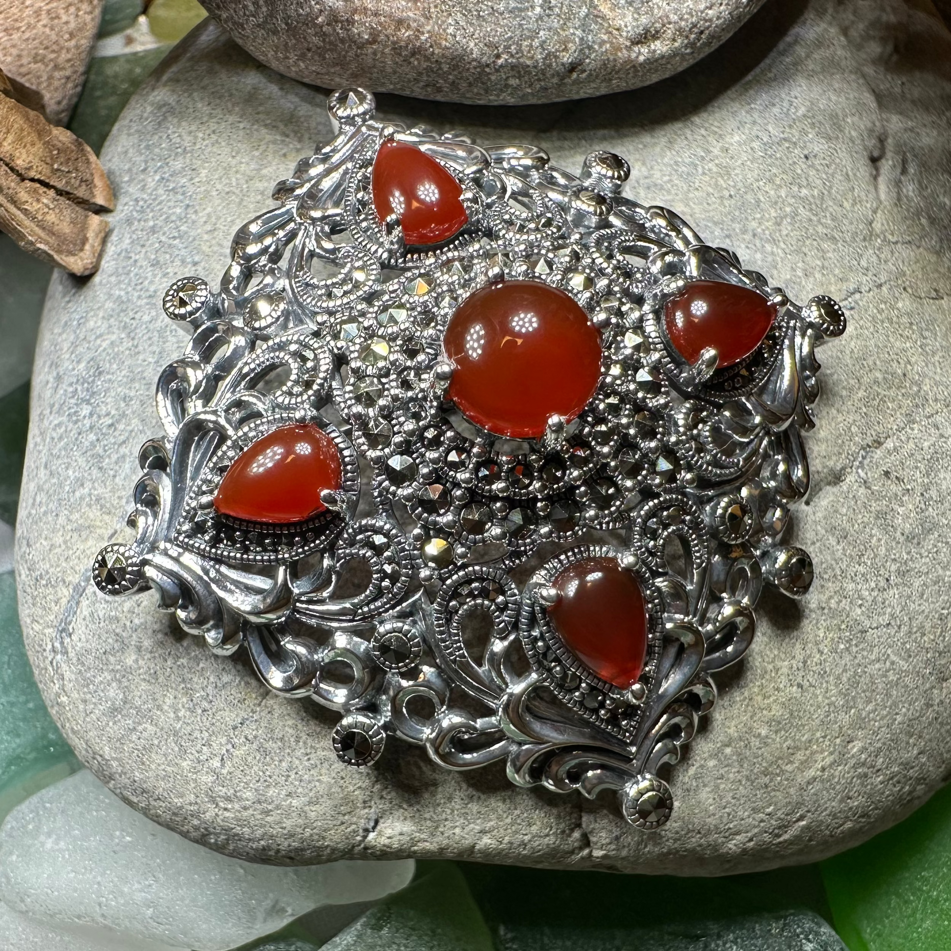 Sunset Celtic Knot Brooch — view 3
