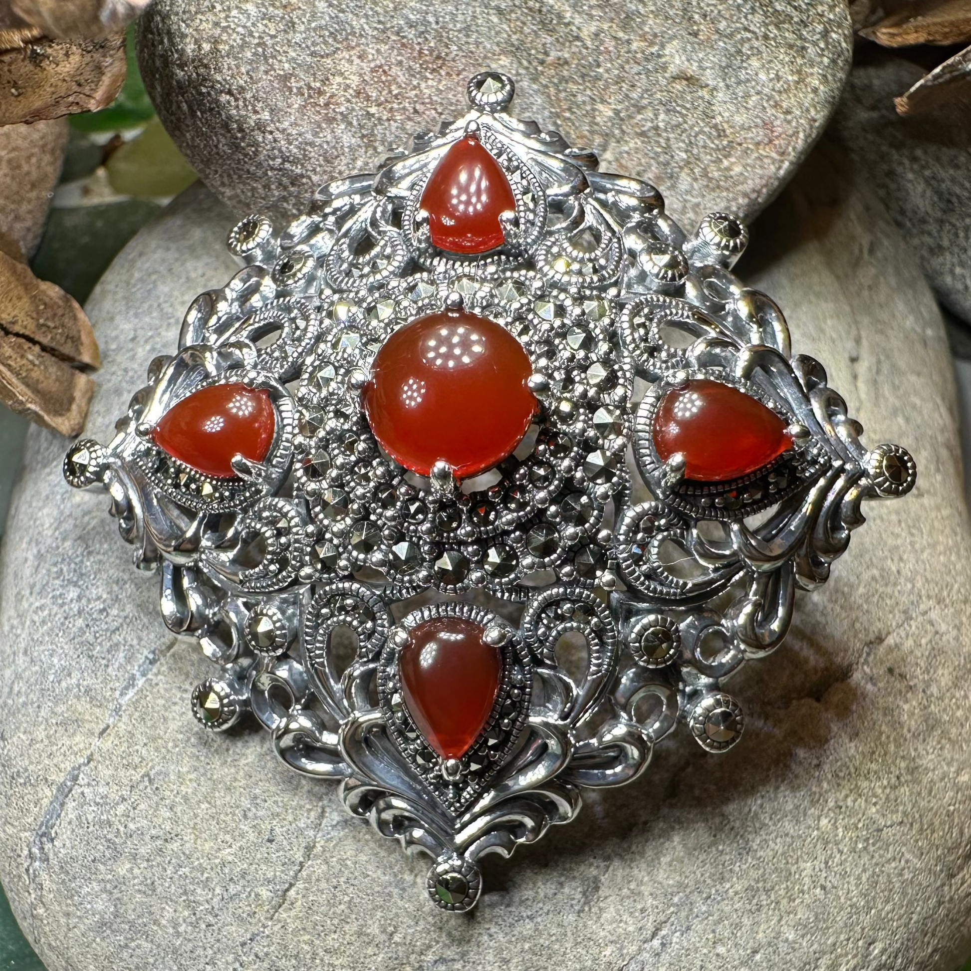 Sunset Celtic Knot Brooch — view 6