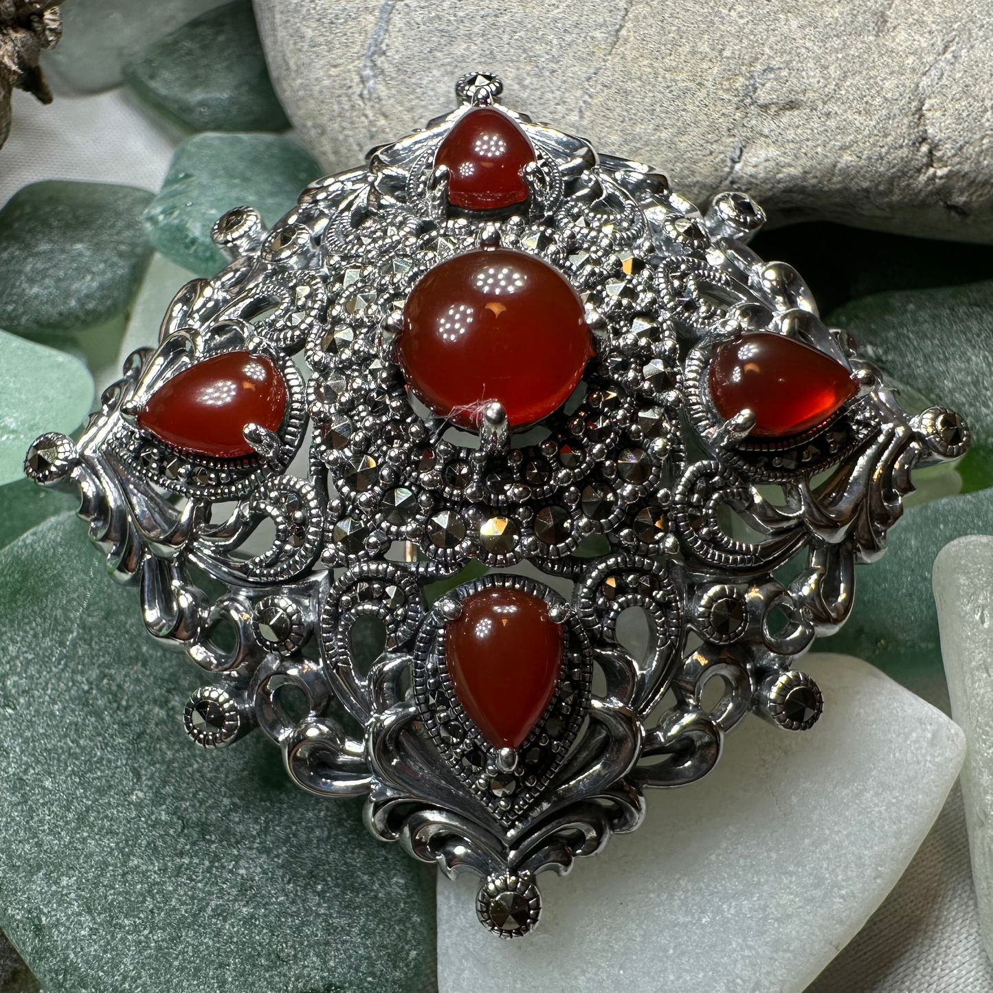 Sunset Celtic Knot Brooch — view 4