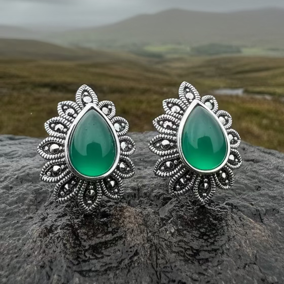Glenys Marcasite Post Earrings
