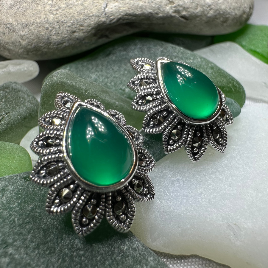 Glenys Marcasite Post Earrings