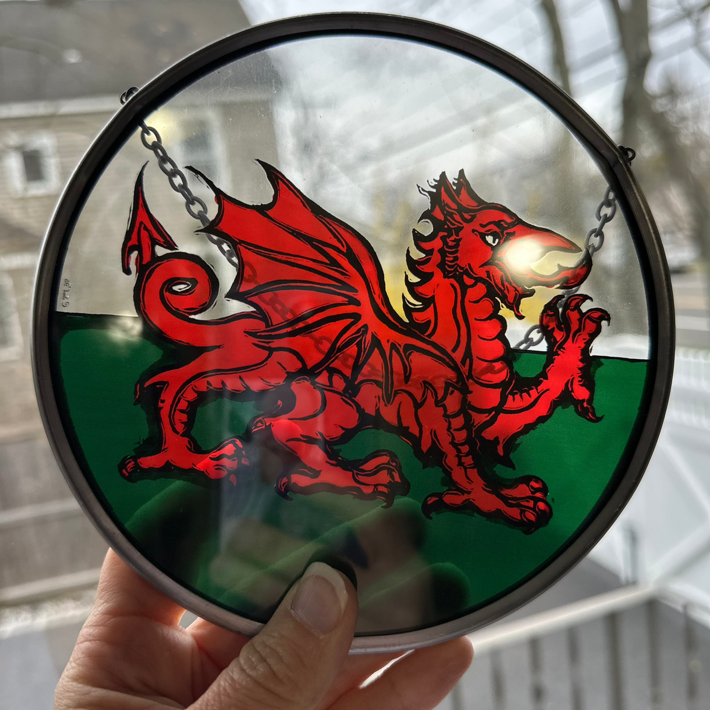 Welsh Dragon Suncatcher
