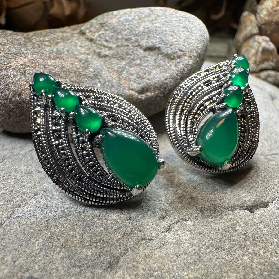 Theda Marcasite Post Earrings