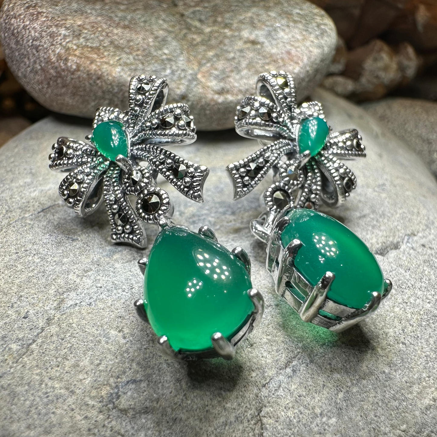 Irish Princess Marcasite Earrings — view 9