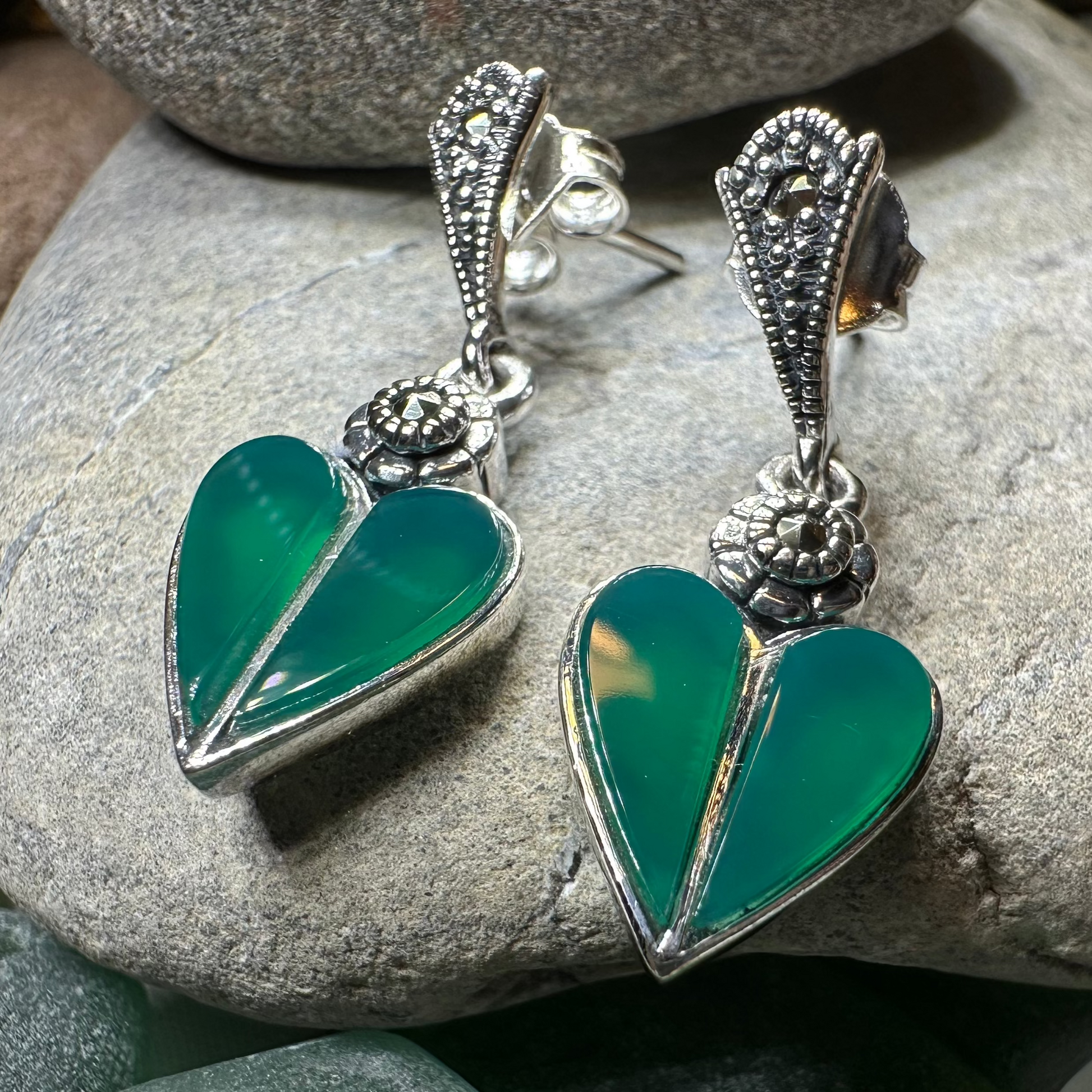 Aubrina Celtic Heart Earrings — view 8