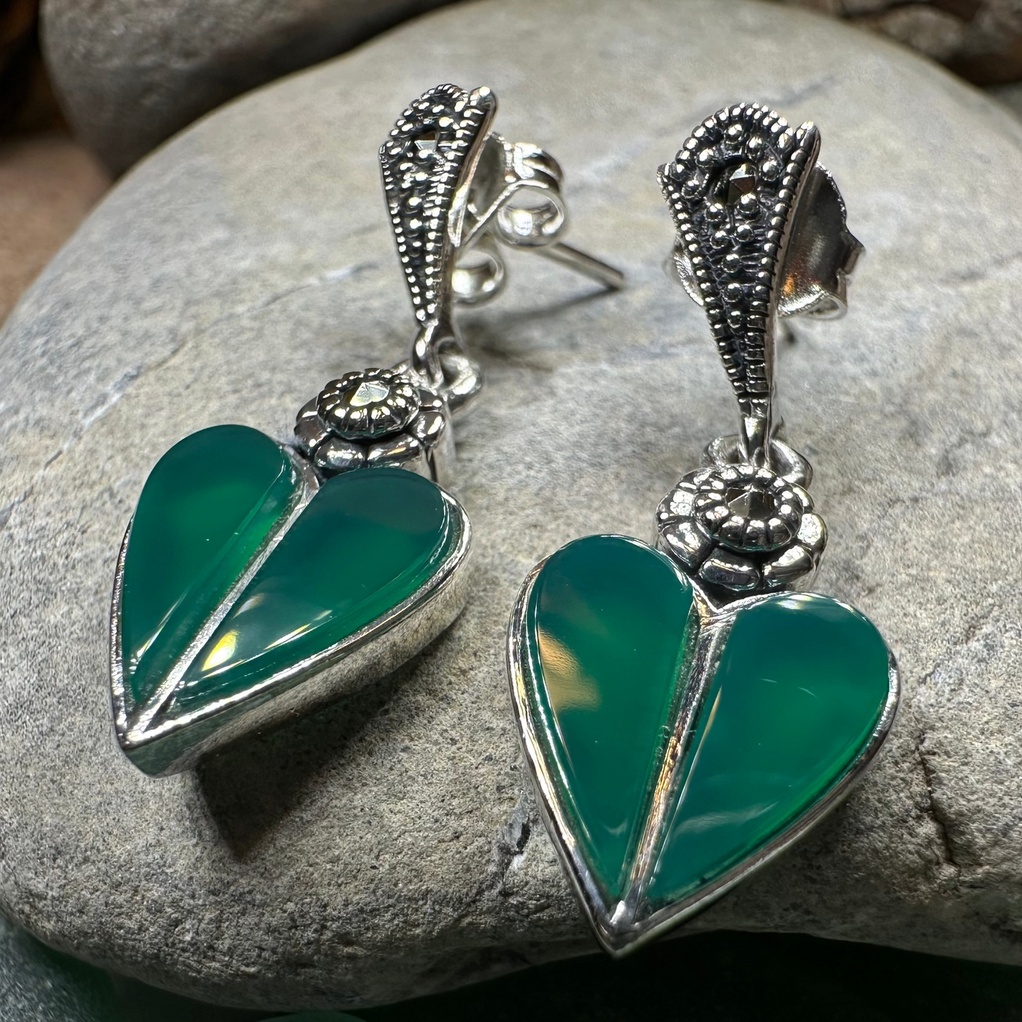 Aubrina Celtic Heart Earrings — view 5