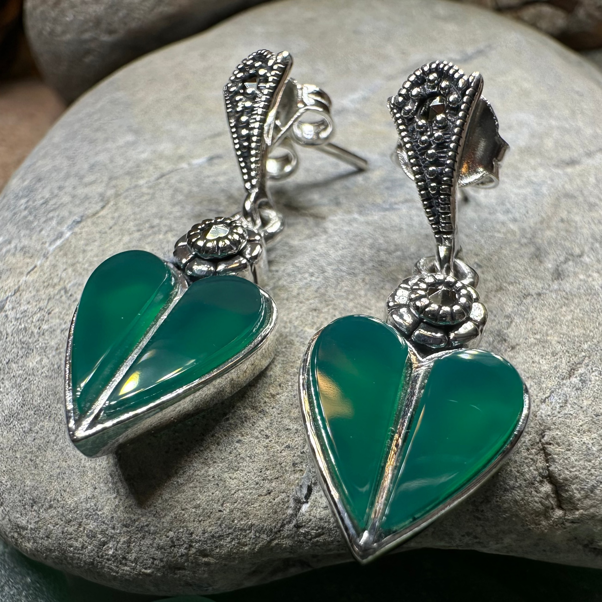Aubrina Celtic Heart Earrings — view 5