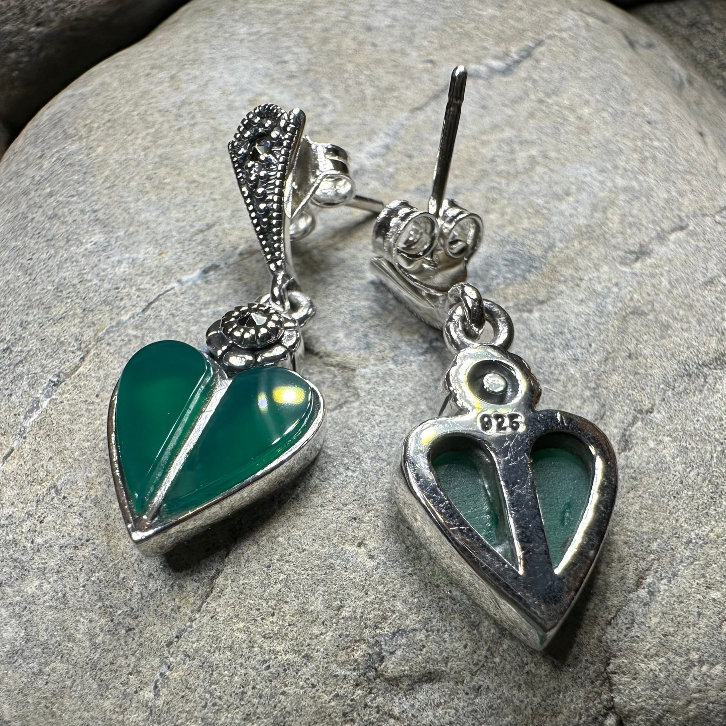 Aubrina Celtic Heart Earrings — view 3