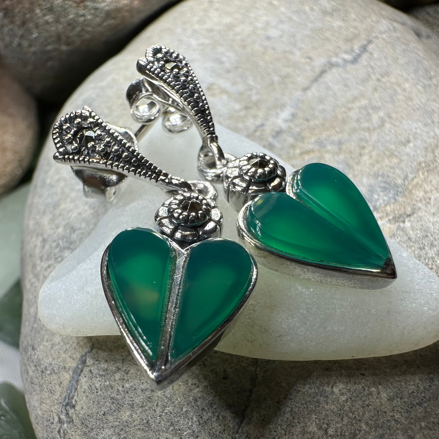 Aubrina Celtic Heart Earrings — view 9