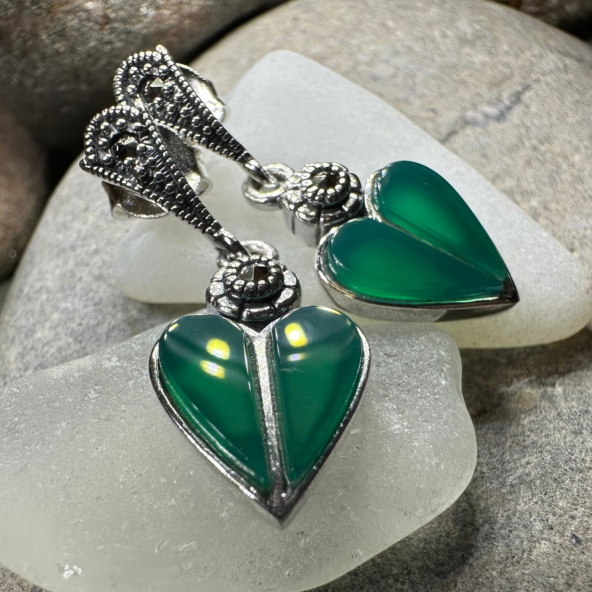 Aubrina Celtic Heart Earrings — view 6
