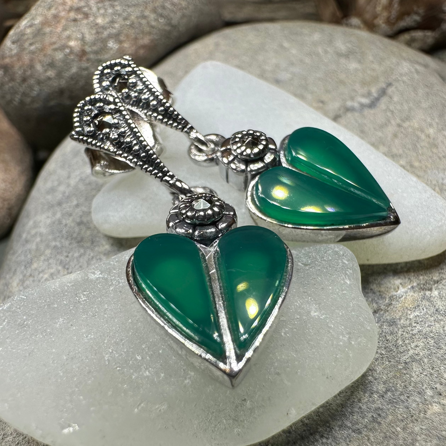 Aubrina Celtic Heart Earrings