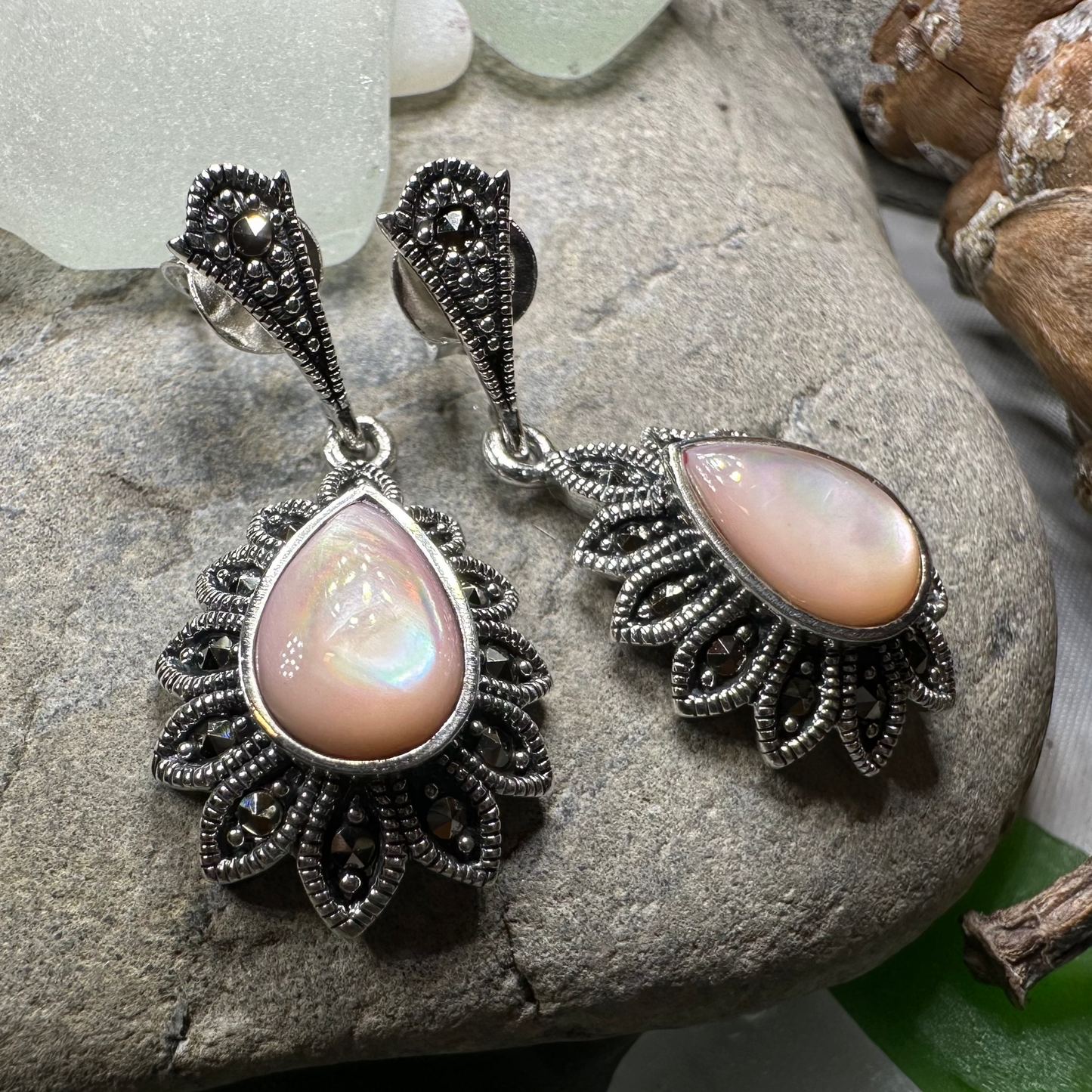 Gilda Celtic Flower Earrings — view 7