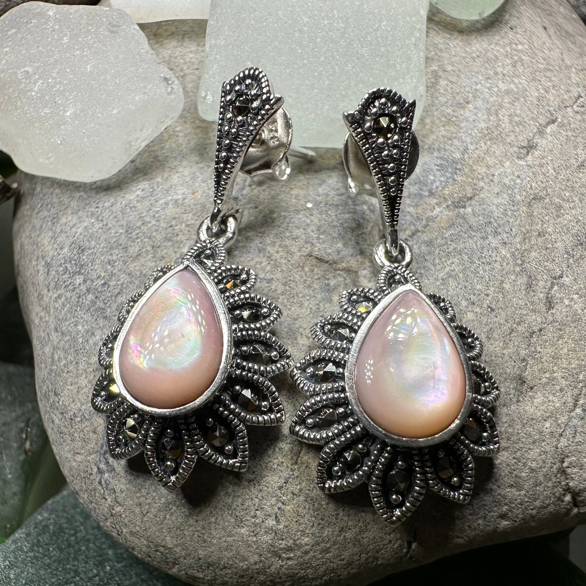 Gilda Celtic Flower Earrings — view 3