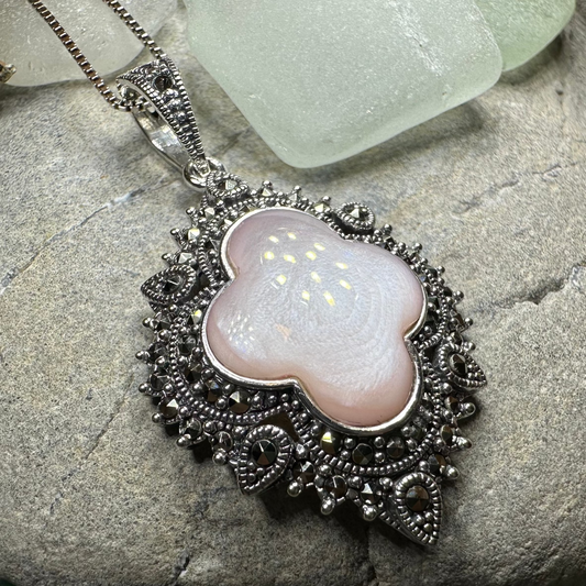 Celtic Twilight Marcasite Necklace — view 8