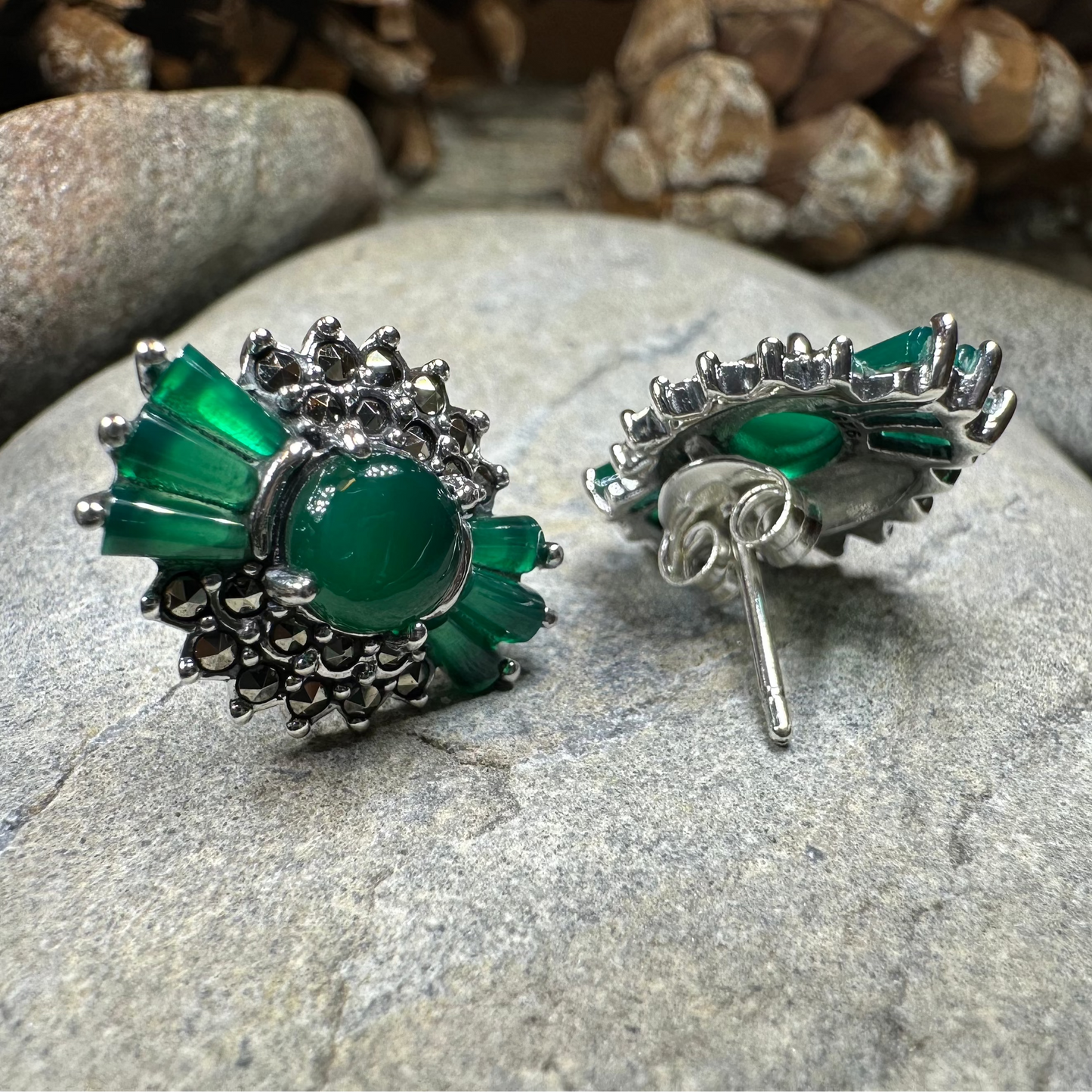 Celtic Bloom Marcasite Earrings — view 6