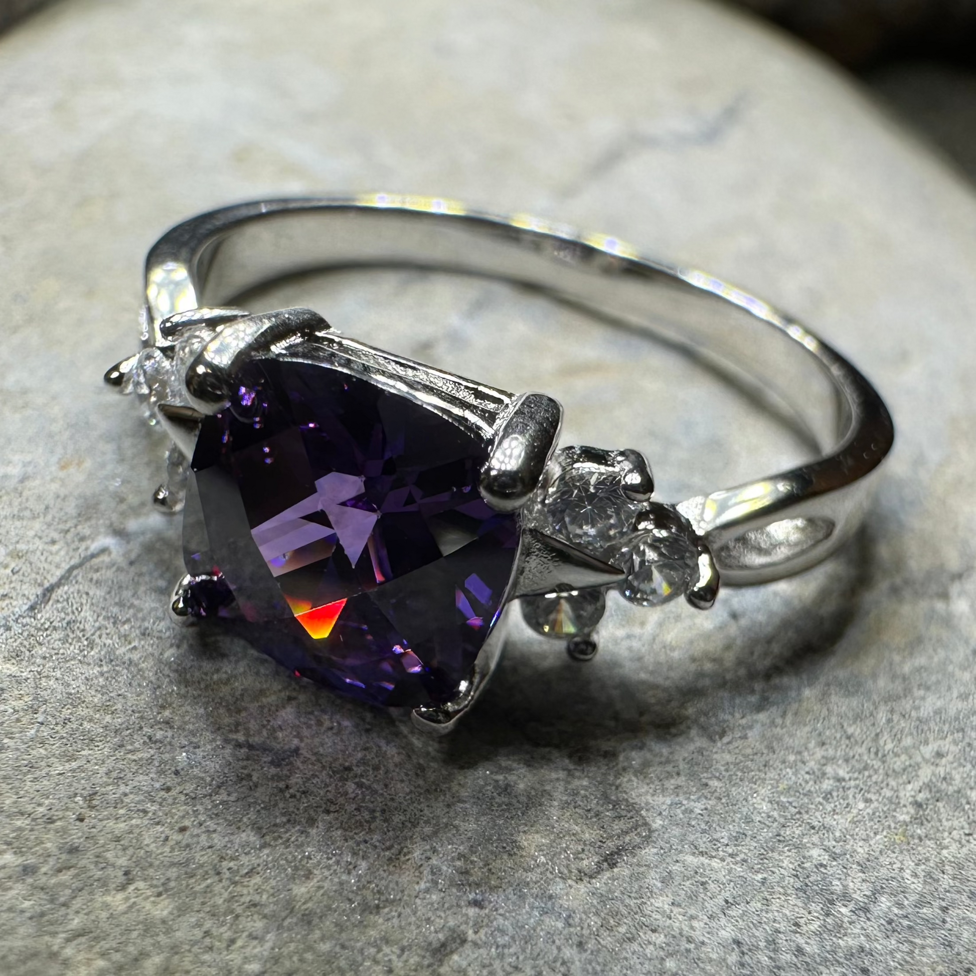 Amethyst Spring Ring — view 7