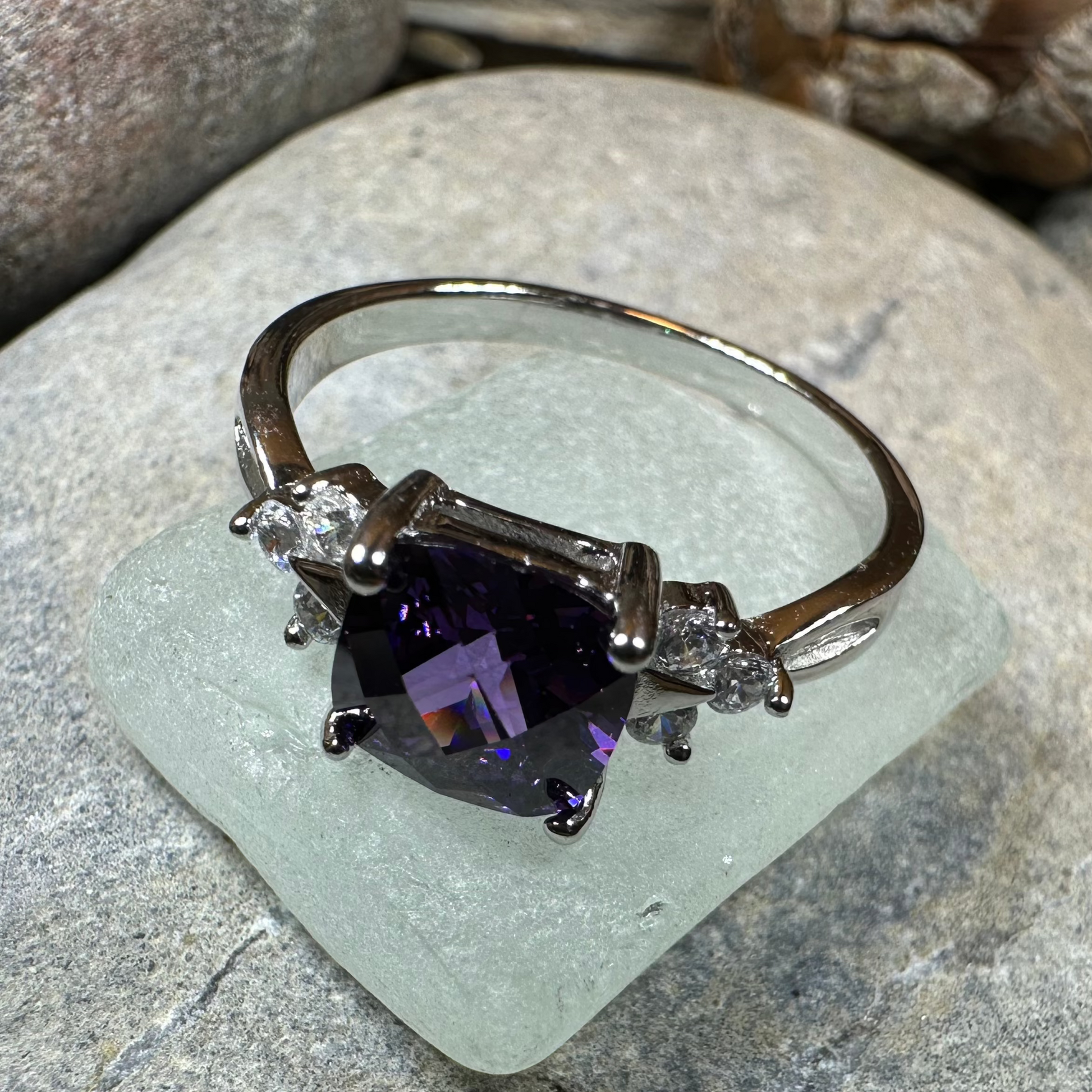 Amethyst Spring Ring — view 2