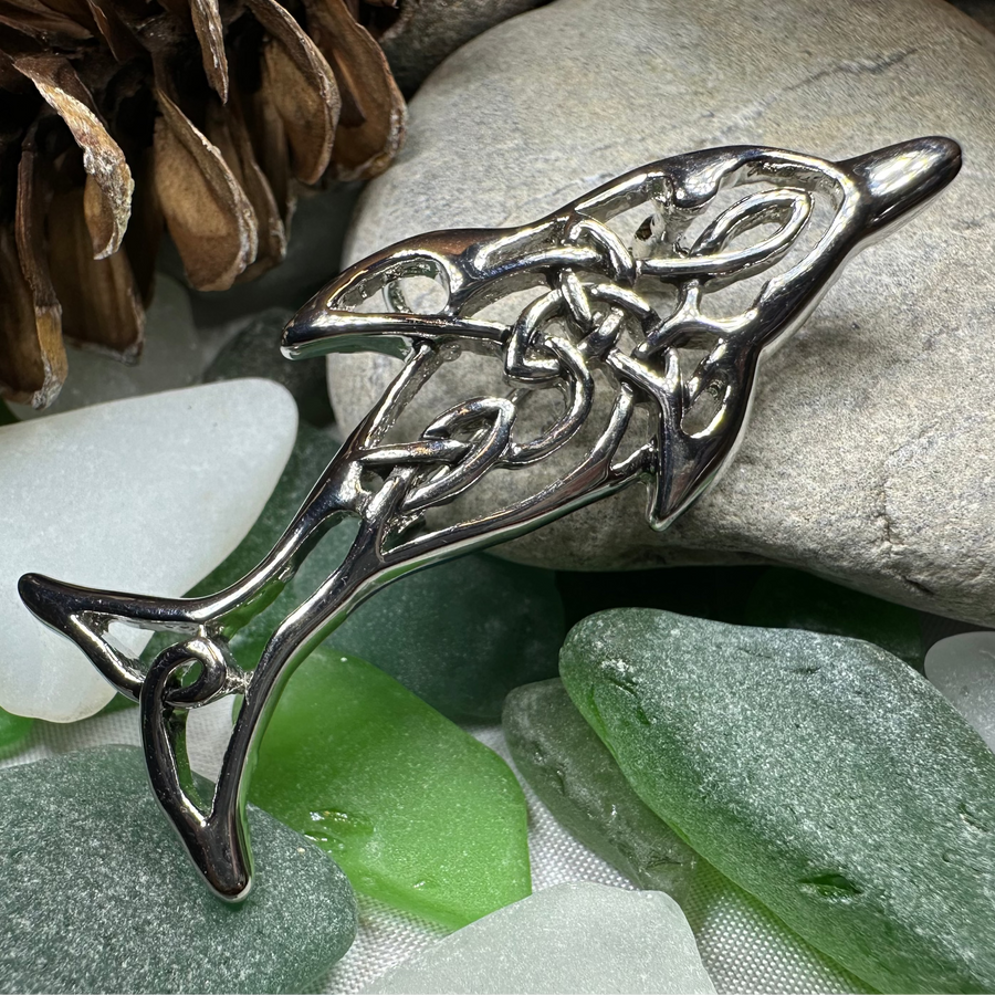 Nehalennia Celtic Dolphin Brooch for Women