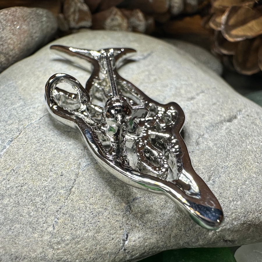 Nehalennia Celtic Dolphin Brooch for Women