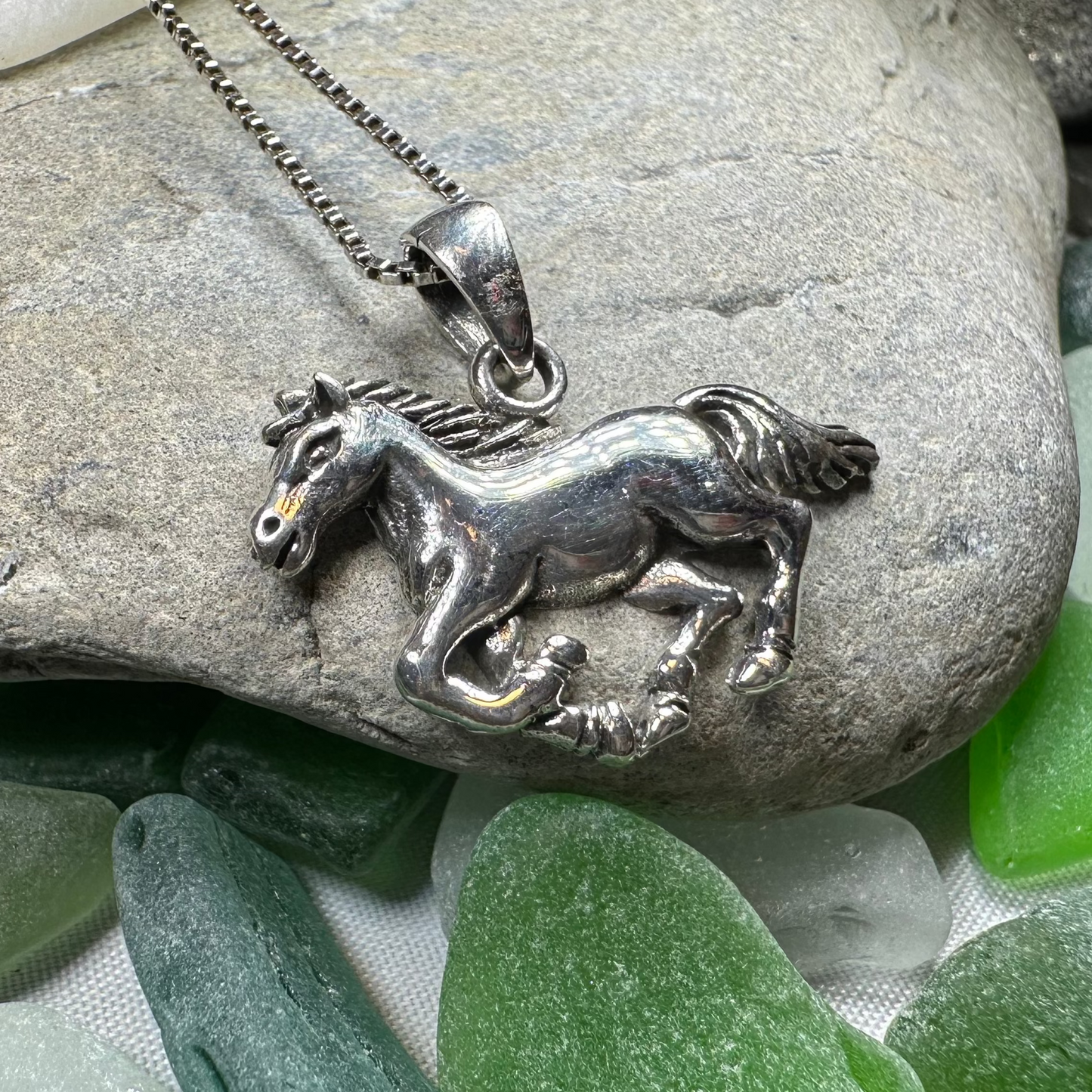 Windrider Horse Necklace — view 3