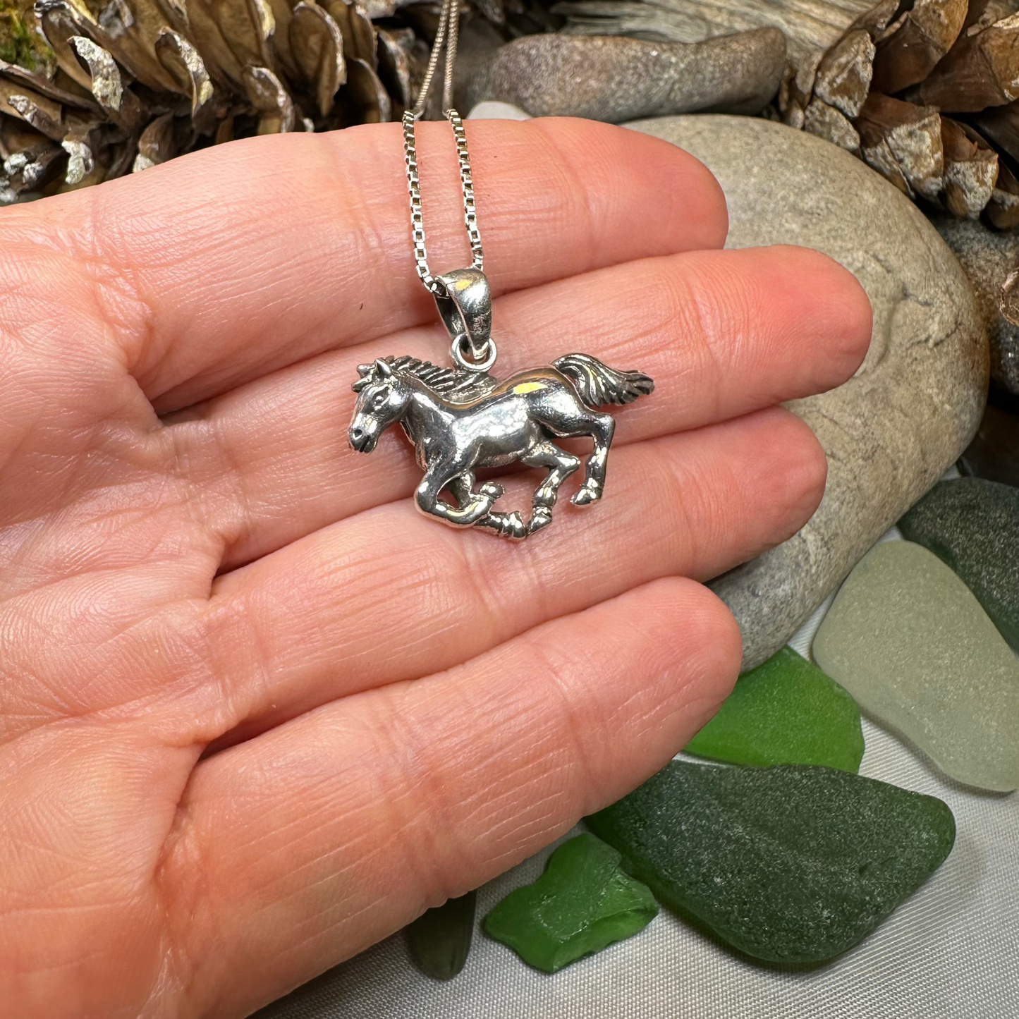 Windrider Horse Necklace — view 4