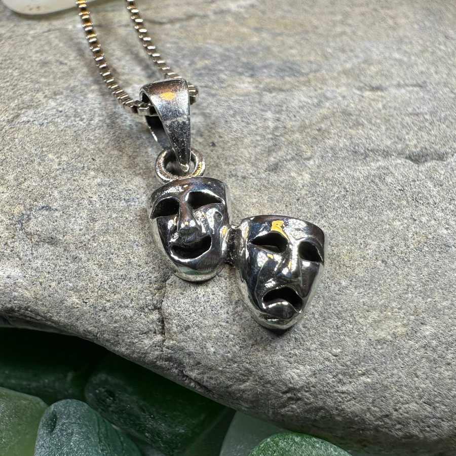 Theater Mask Necklace