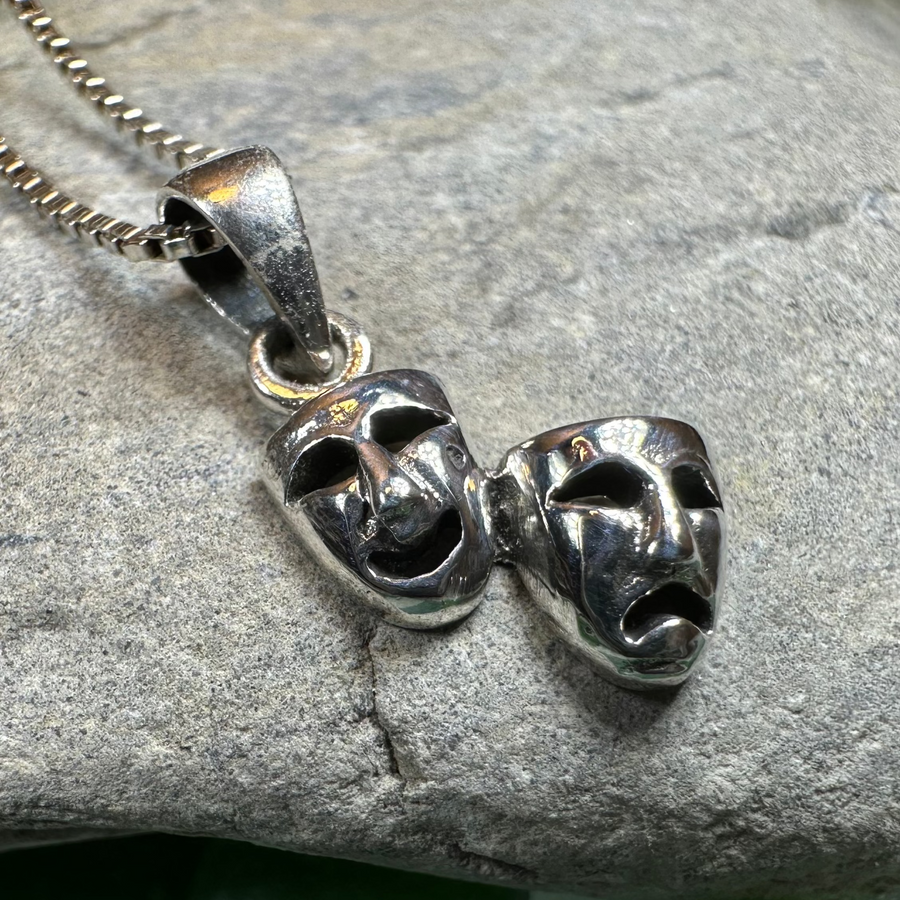 Theater Mask Necklace