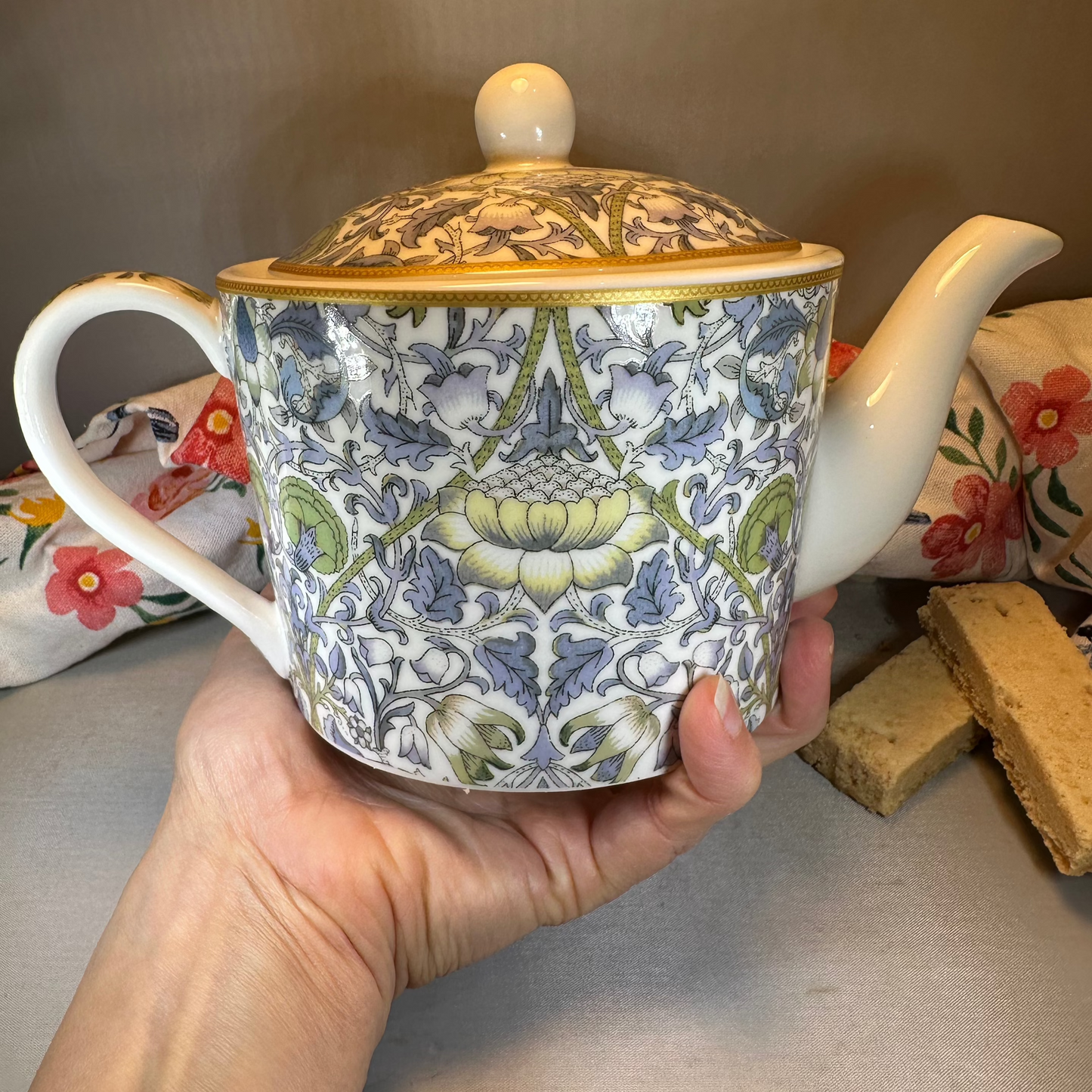 William Morris Lodden Fine China Teapot