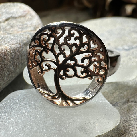 Load image into Gallery viewer, Rose Tree of Life Ring
