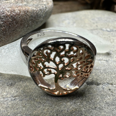 Load image into Gallery viewer, Rose Tree of Life Ring
