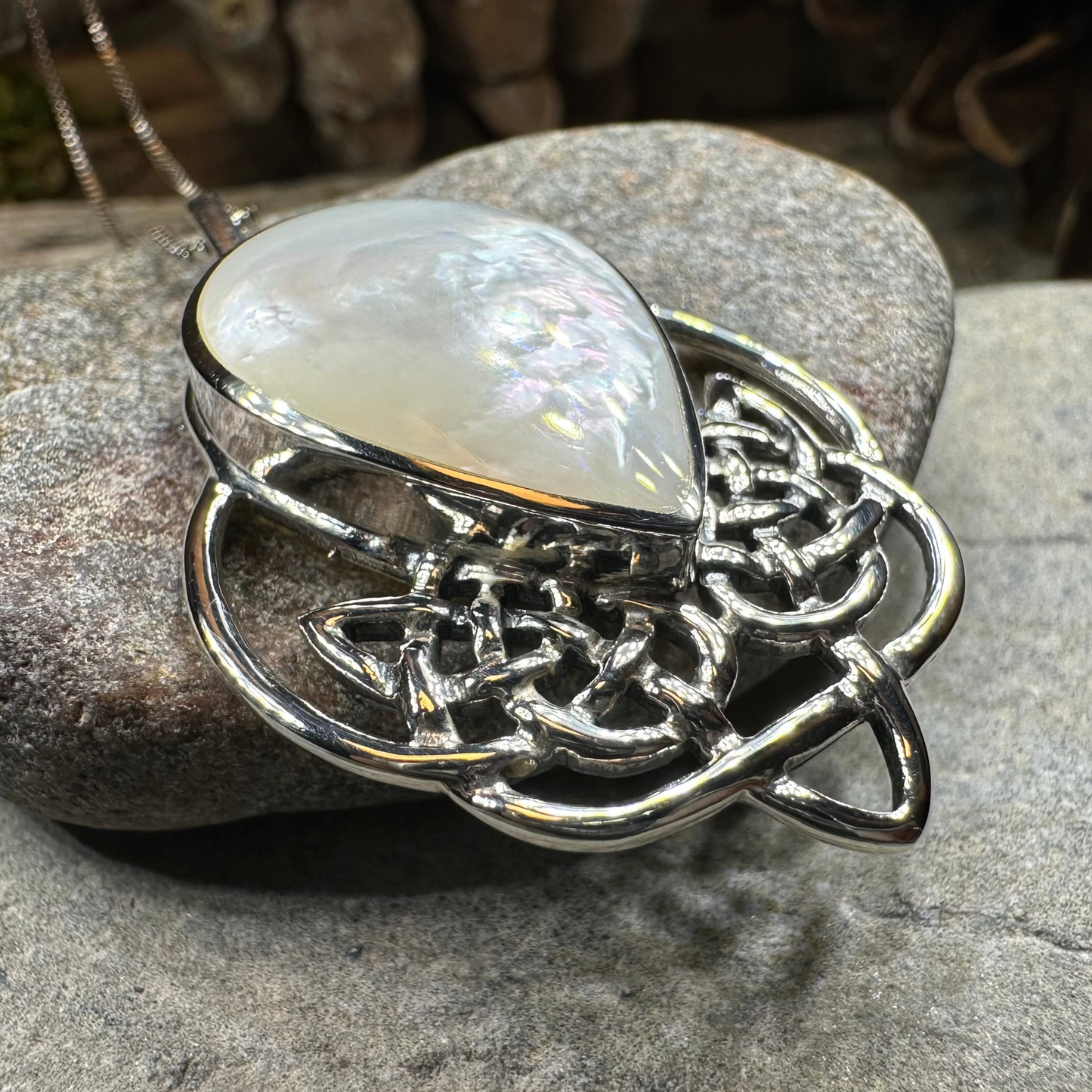 Tobermory Celtic Knot Necklace in Sterling Silver