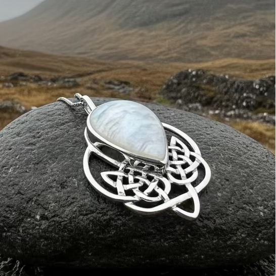 Tobermory Celtic Knot Necklace in Sterling Silver