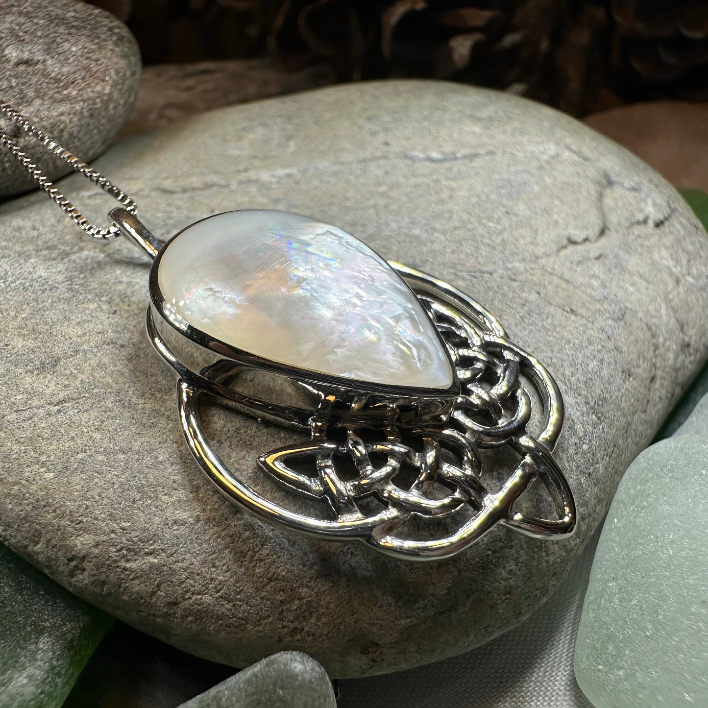 Tobermory Celtic Knot Necklace in Sterling Silver