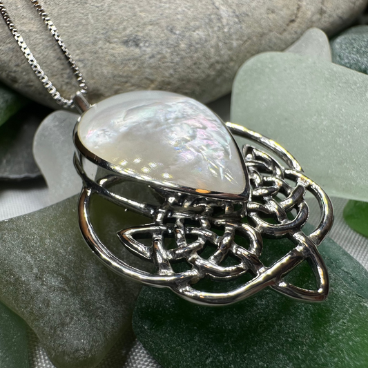 Tobermory Celtic Knot Necklace in Sterling Silver — view 5