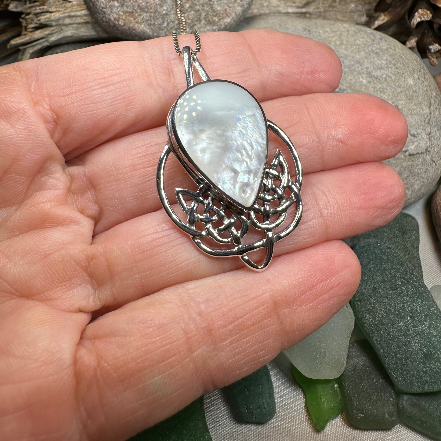 Tobermory Celtic Knot Necklace in Sterling Silver