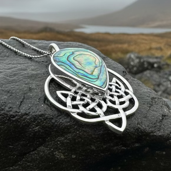 Tobermory Celtic Knot Necklace in Sterling Silver