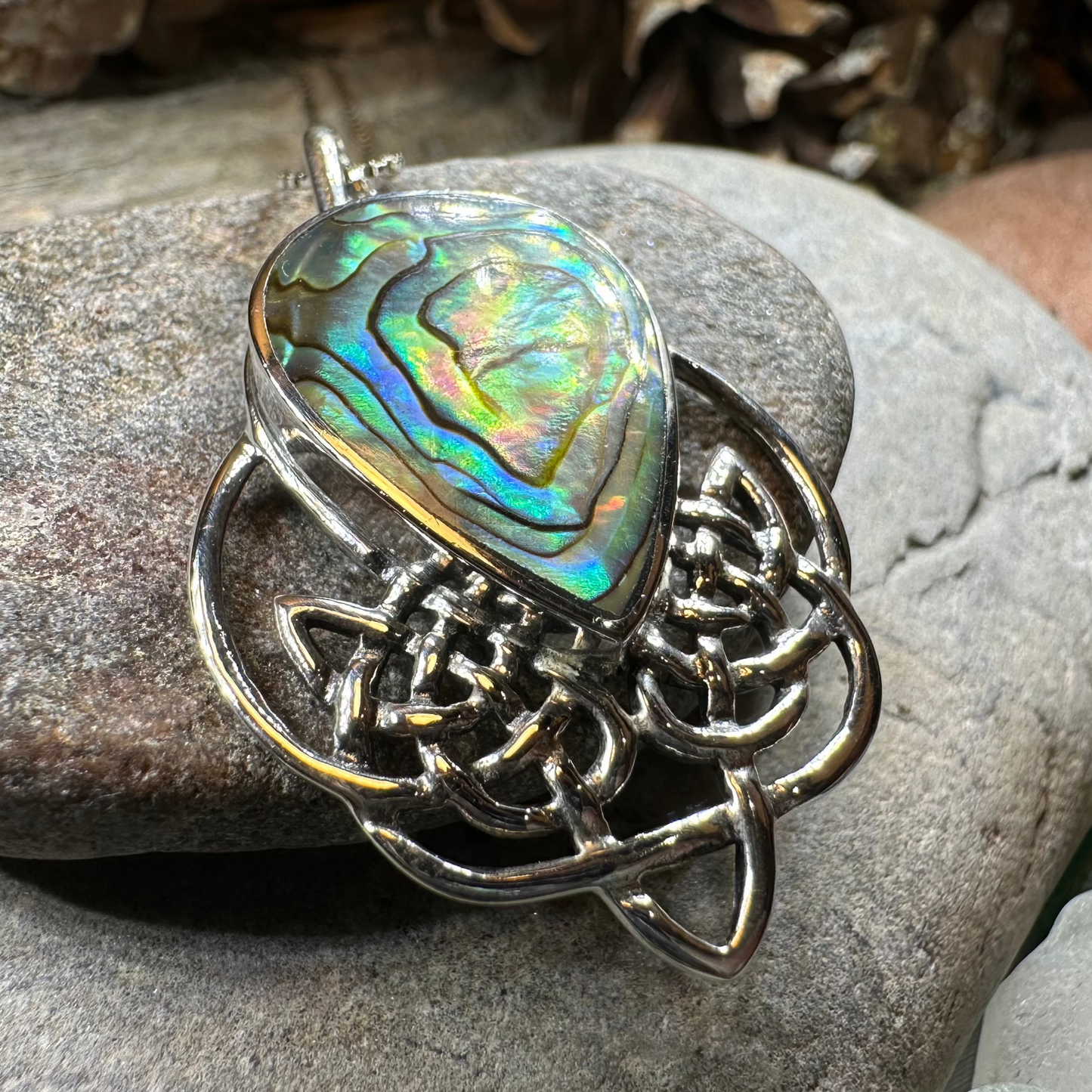 Tobermory Celtic Knot Necklace in Sterling Silver