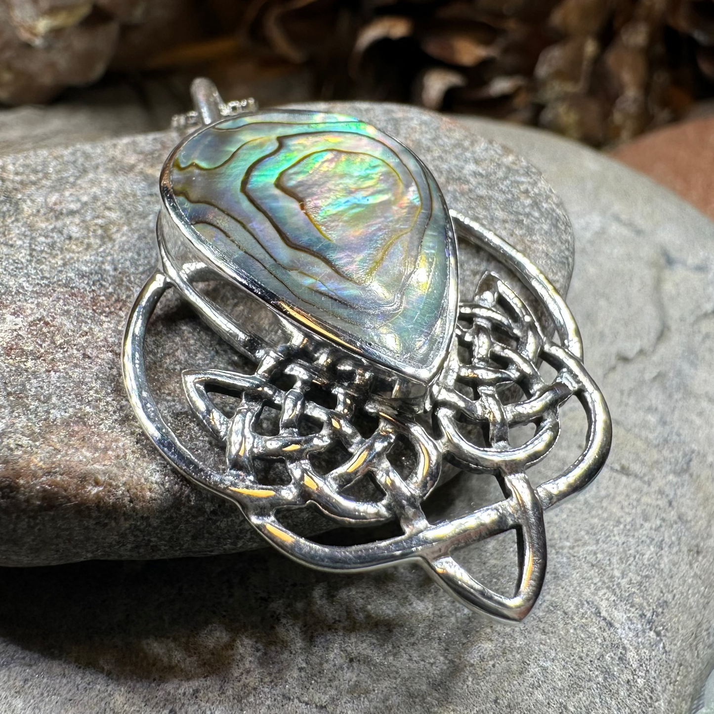 Tobermory Celtic Knot Necklace in Sterling Silver