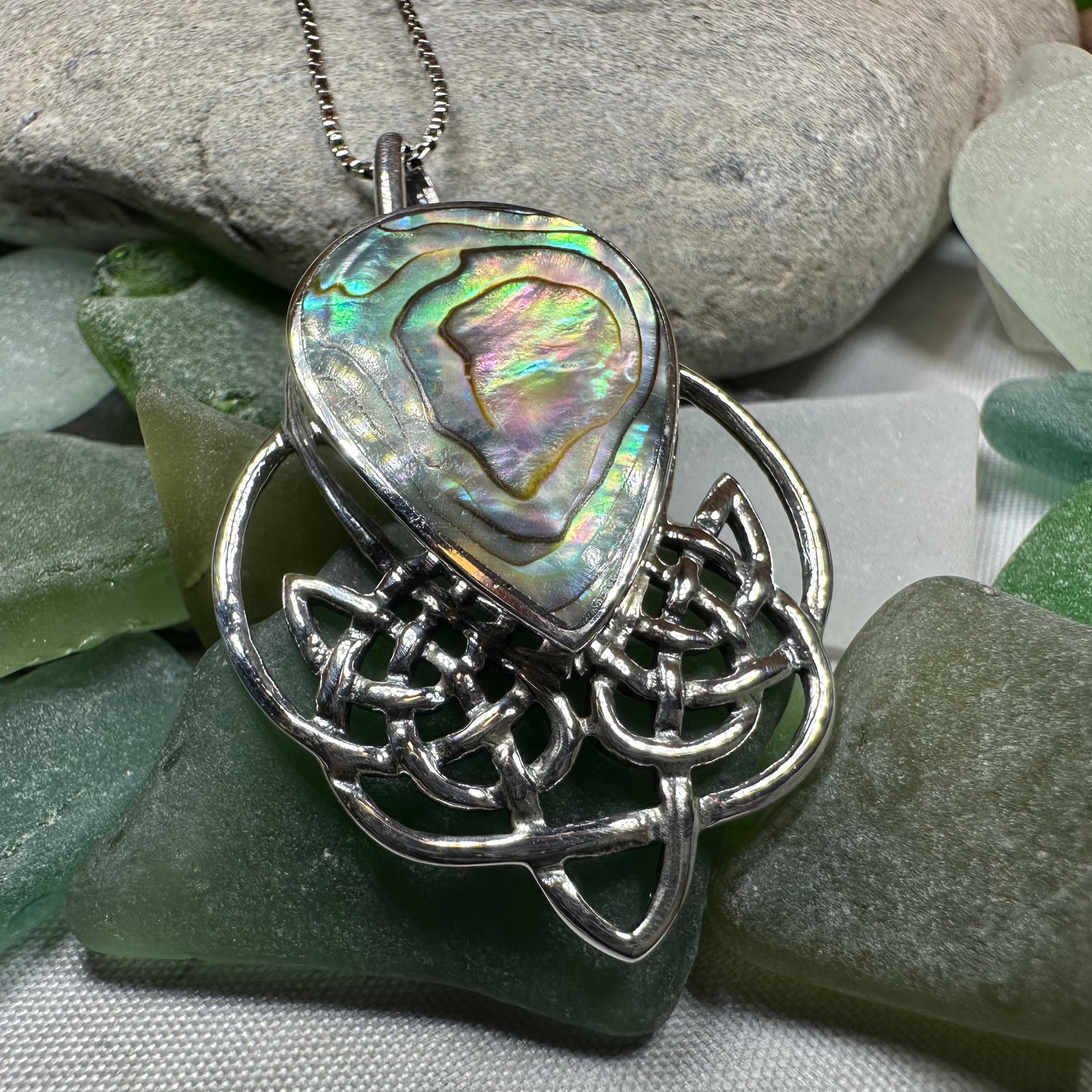 Tobermory Celtic Knot Necklace in Sterling Silver