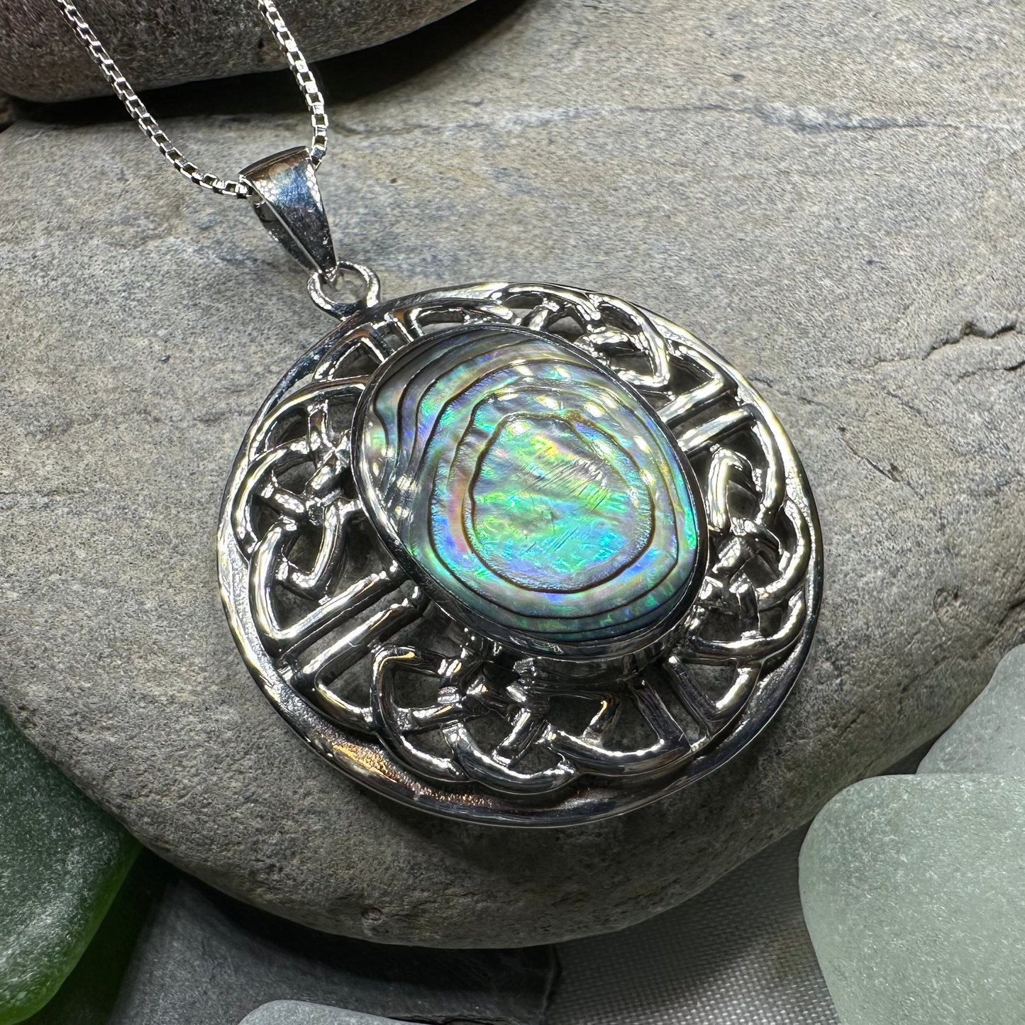 Mariot Celtic Knot Necklace in Sterling Silver