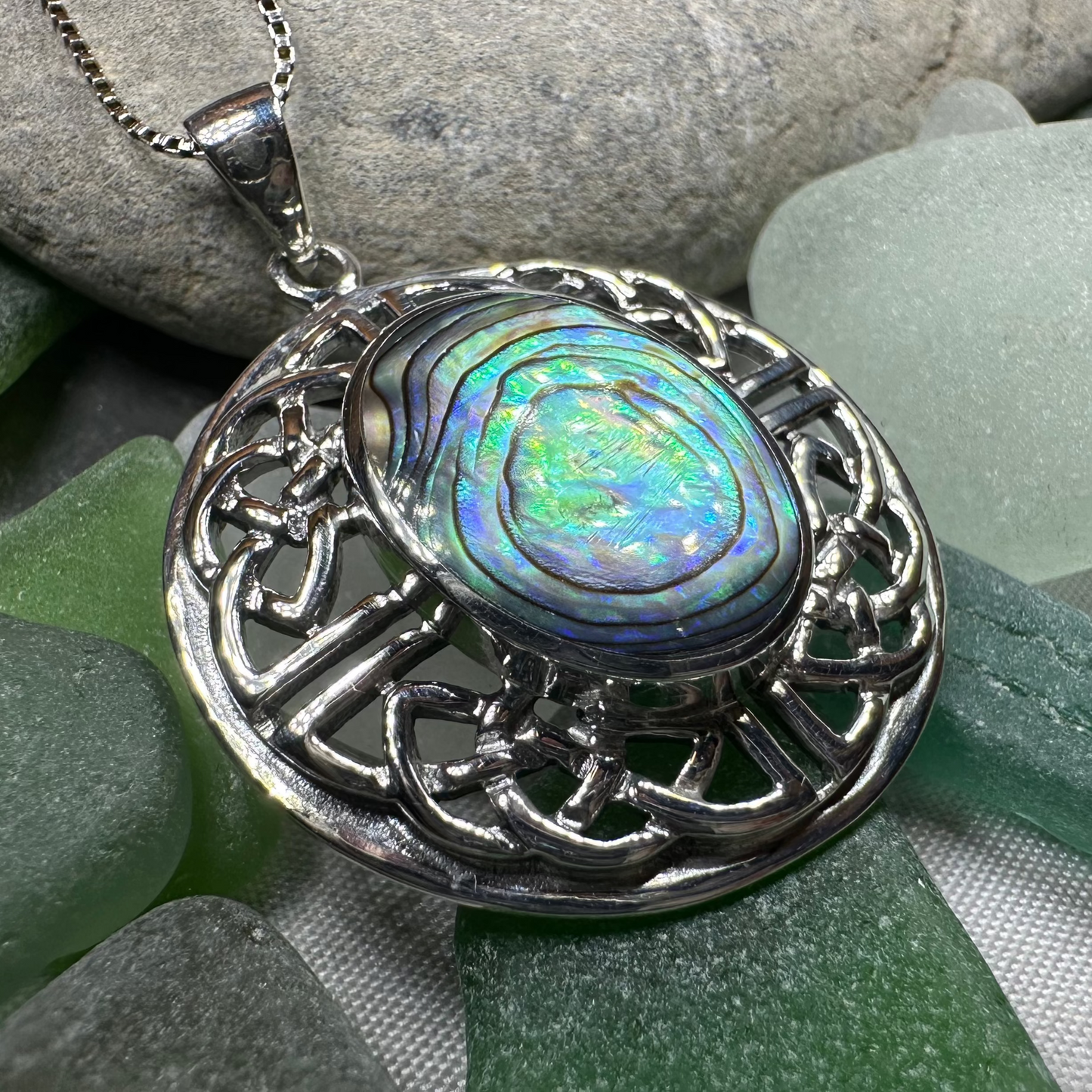 Mariot Celtic Knot Necklace in Sterling Silver