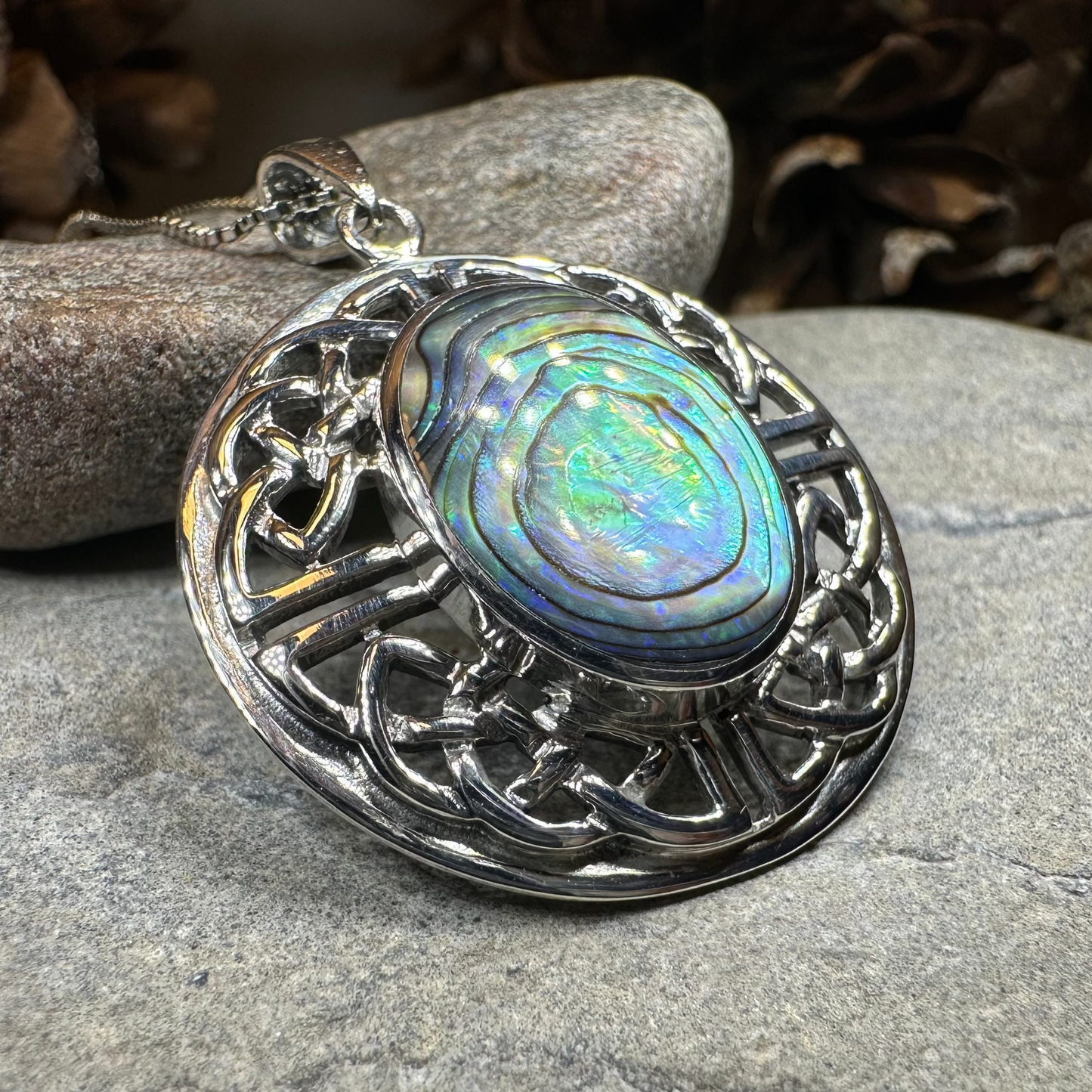 Mariot Celtic Knot Necklace in Sterling Silver