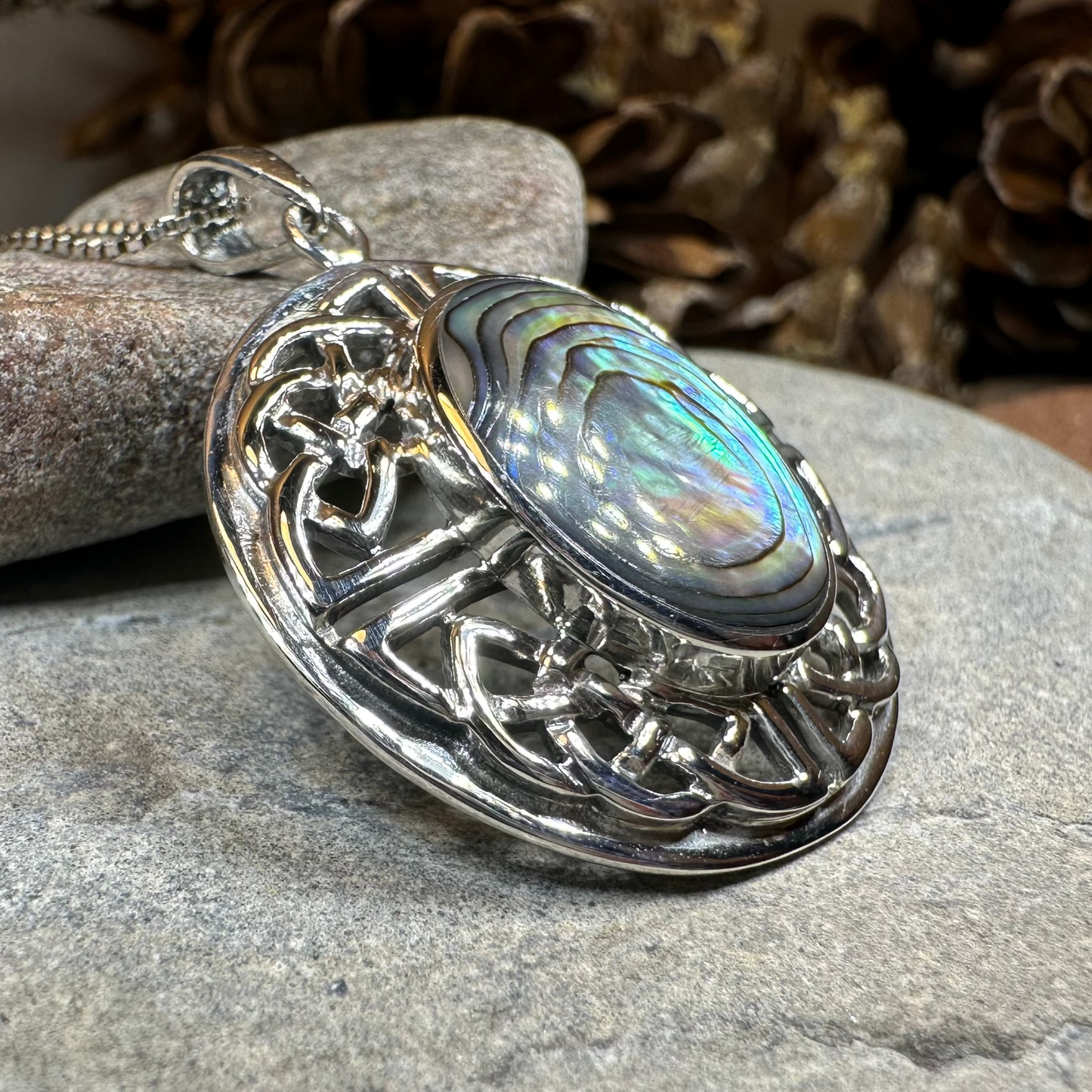 Mariot Celtic Knot Necklace in Sterling Silver